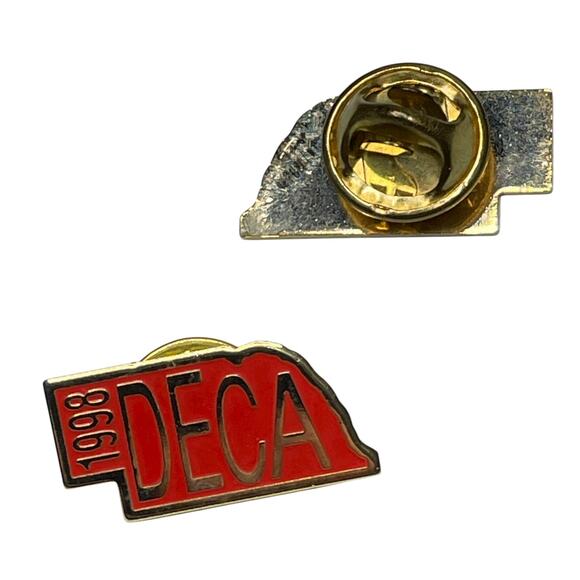 Vintage DECA State & Conference Pin Lot (10) 1990s Career Club Enamel Pins - Picture 5 of 11